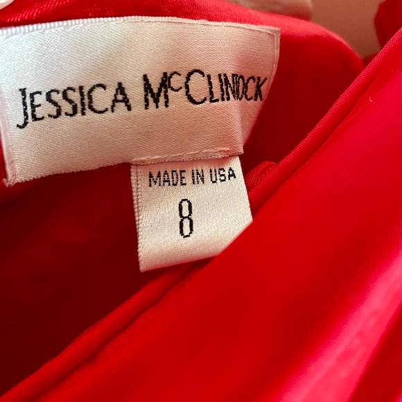 Y2K Vintage Jessica McClintock SZ 8 Prom Dress - Rhinestone Bodice / Backless - Picture 6 of 6